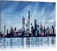 New York Pixel Skyline Leinwandbild