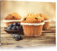 Muffins mit Blaubeeren Leinwandbild
