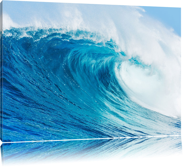 Pixxprint Atemberaubende Welle, Leinwandbild