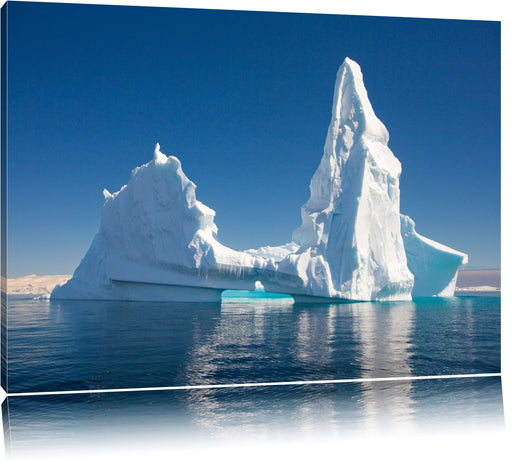 Riesiger kunstvoller Eisberg Leinwandbild