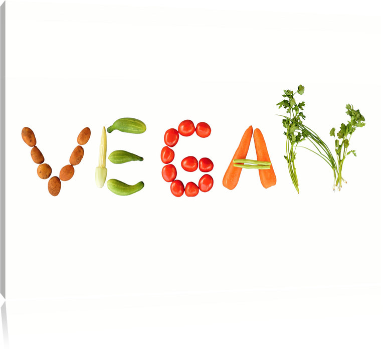 Vegan Gemüse Leinwandbild
