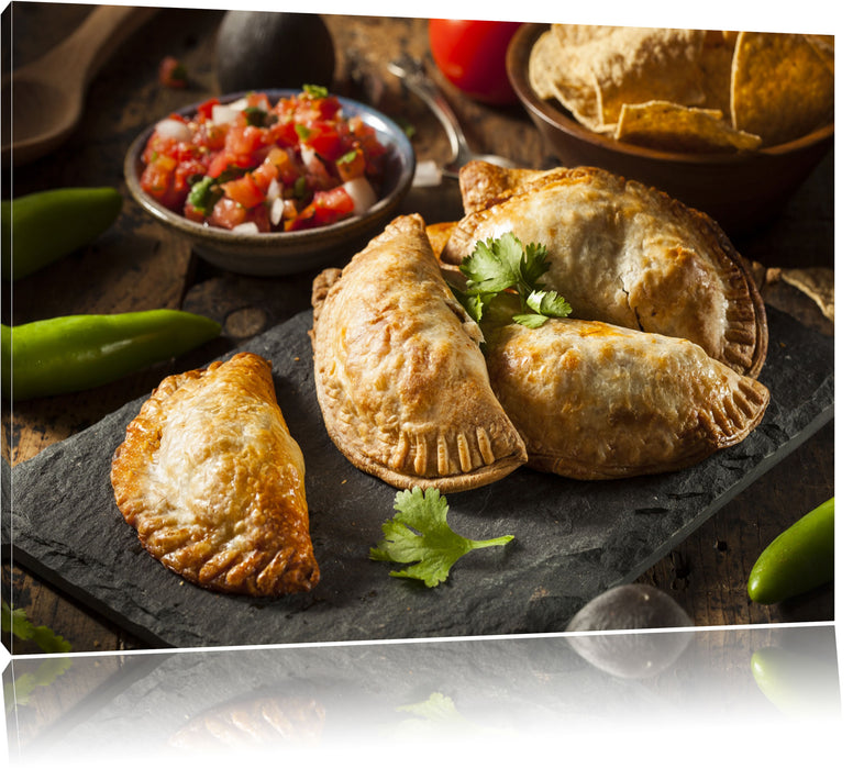 Pixxprint Wunderbare Tortellini, Leinwandbild