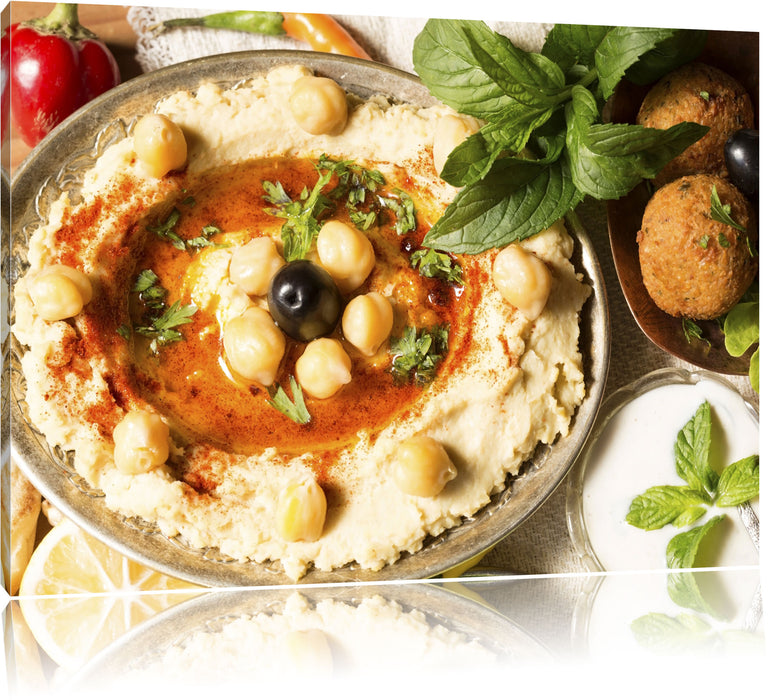 Pixxprint Leckerer Kartoffelbrei, Leinwandbild