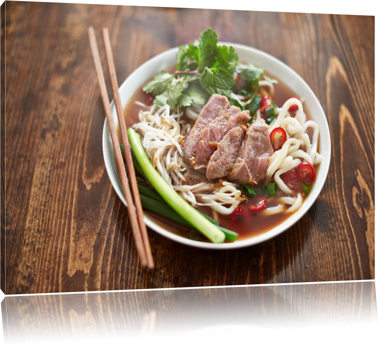 Pixxprint Japanische Brühe Miso, Leinwandbild