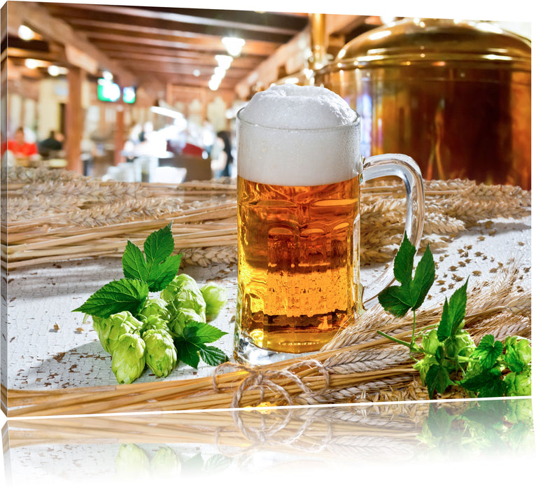 Deutsches frisches Bier Leinwandbild