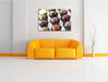 Süße Pralinen Leinwandbild über Sofa