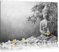 Buddha mit Monoi Blüte in der Hand Leinwandbild