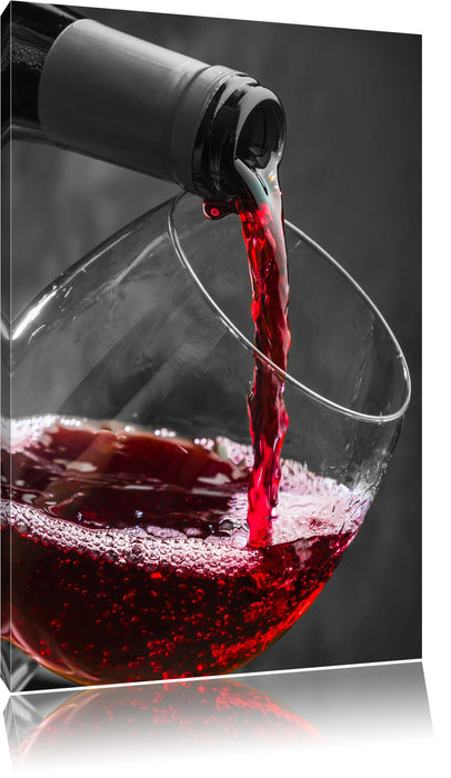Pixxprint köstlicher Rotwein, Leinwandbild