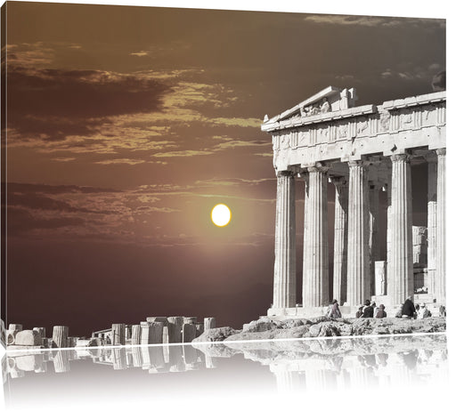 schöner Tempel der Athene Leinwandbild