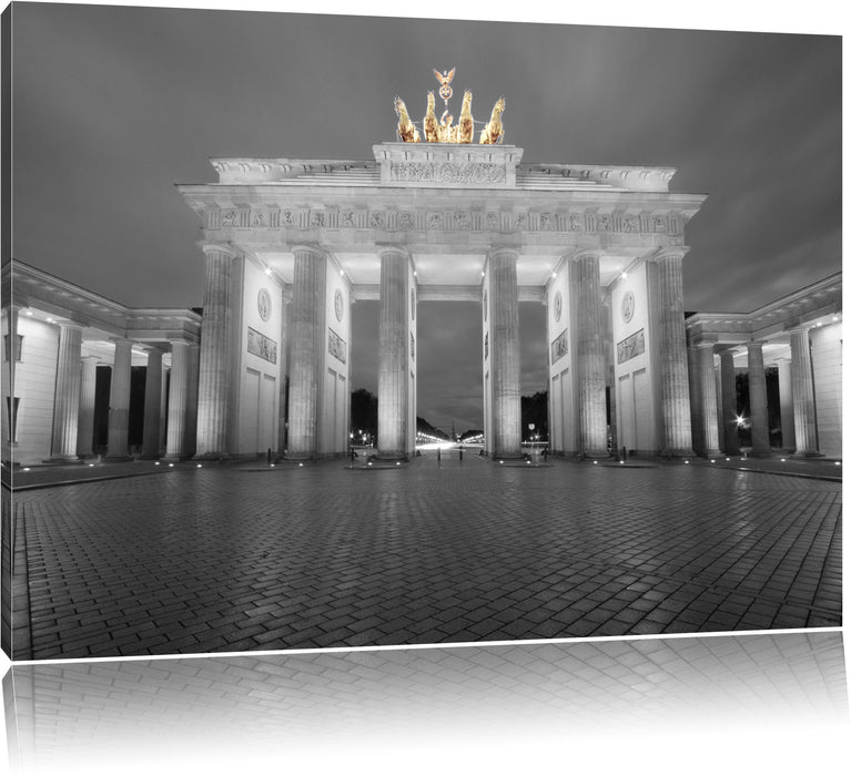 Pixxprint schönes Brandenburger Tor, Leinwandbild