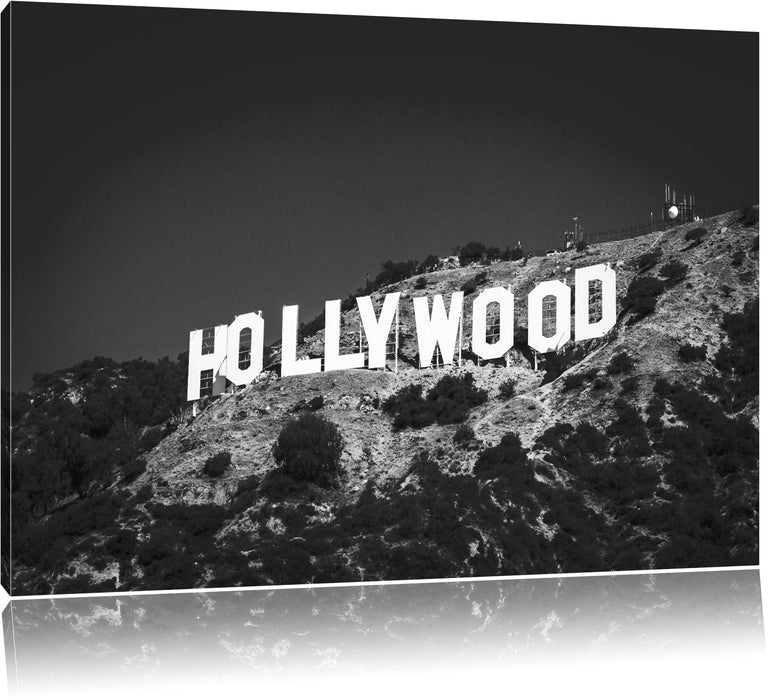 Pixxprint Wahrzeichen von Hollywood, Leinwandbild