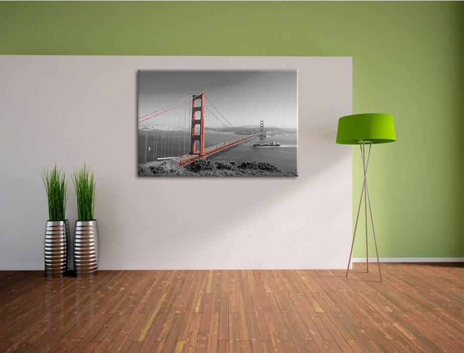 eindrucksvolle Golden Gate Bridge Leinwandbild im Flur
