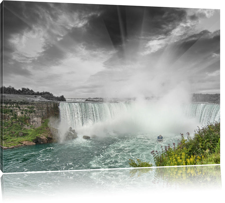 Pixxprint beeindruckende Niagara Fälle, Leinwandbild