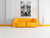 wunderschöner Fuchs im Portrait Leinwandbild über Sofa