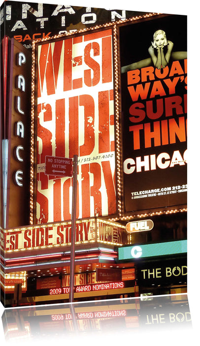 Pixxprint Programm des legendären Broadway's, Leinwandbild