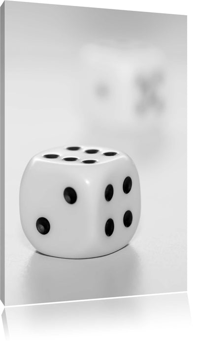 Pixxprint klassische Würfel, Leinwandbild