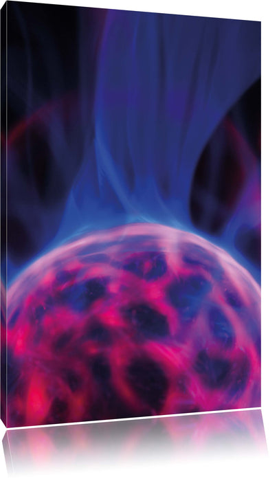 Pixxprint leuchtender Energieball, Leinwandbild