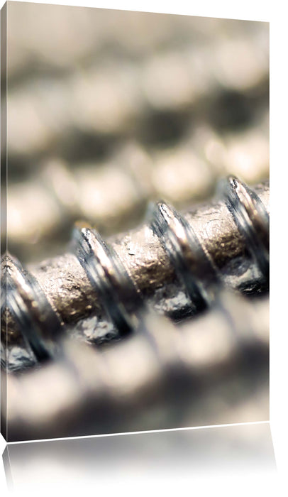 Pixxprint altes Gewinde, Leinwandbild