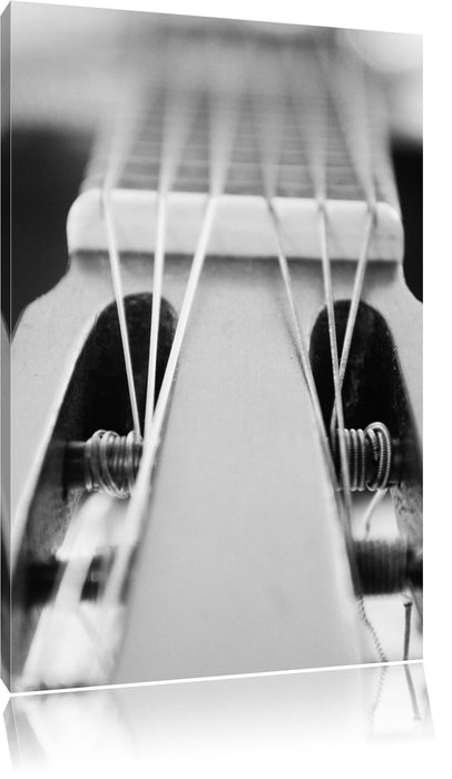 Pixxprint Gitarrensaiten Wirbel, Leinwandbild