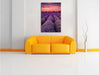 Wunderschöne Lavendel Provence Leinwandbild über Sofa