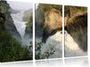 gigantischer Wasserfall Leinwandbild 3 Teilig
