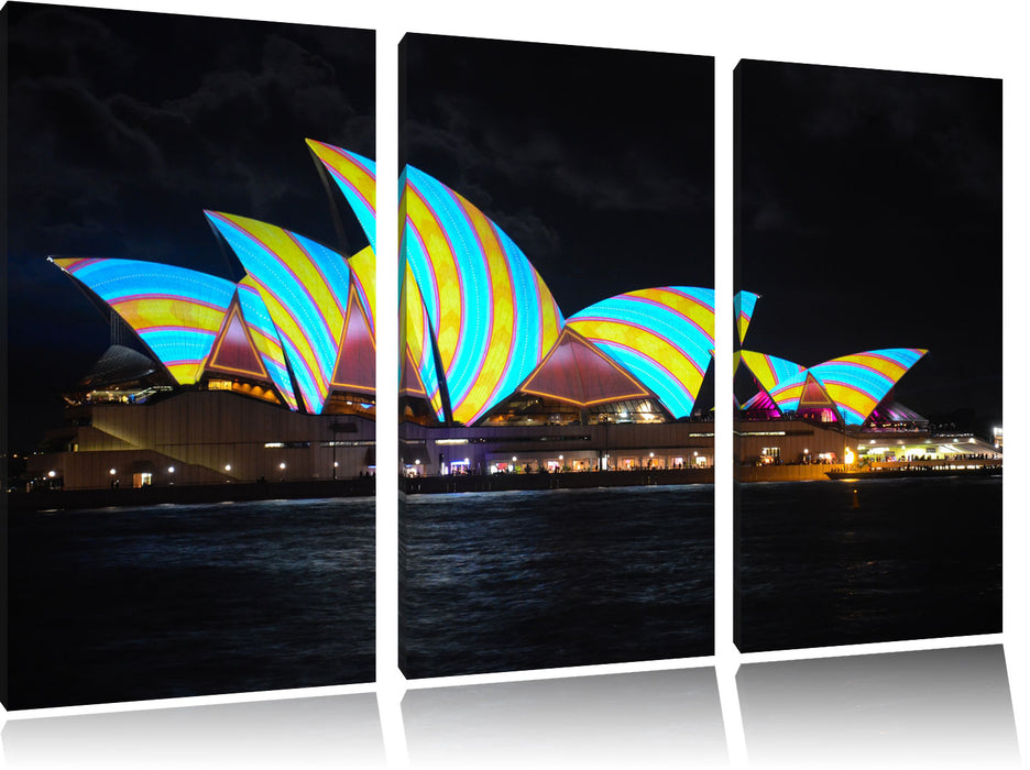 Sydney Opera House Leinwandbild 3 Teilig