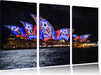Sydney Opera House Leinwandbild 3 Teilig