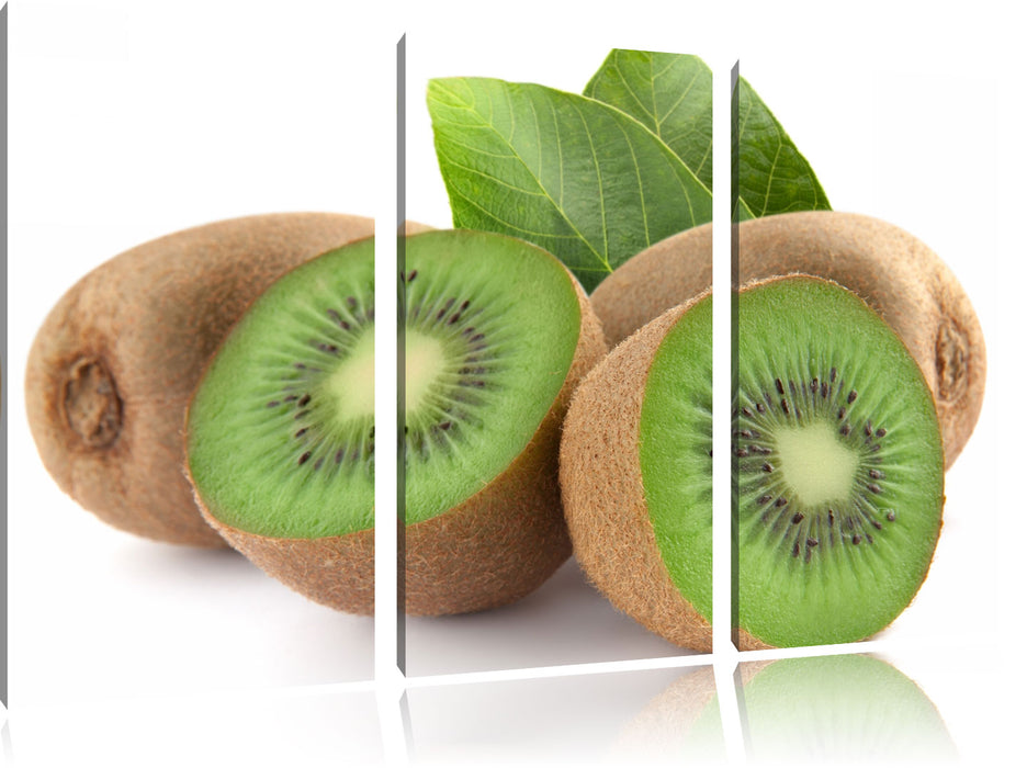 Leckere Kiwis Leinwandbild 3 Teilig