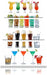 Cocktails Long Drinks und Bier Leinwandbild 3 Teilig