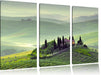 Wunderschöne Toskana Landschaft Leinwandbild 3 Teilig