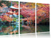 Wunderschönes Kloster in Japan Leinwandbild 3 Teilig