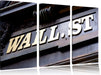 Wall Street in New York Leinwandbild 3 Teilig