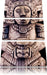kleine Maya Skulptur Leinwandbild 3 Teilig