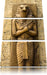 Ägyptischer Gott Horus Leinwandbild 3 Teilig