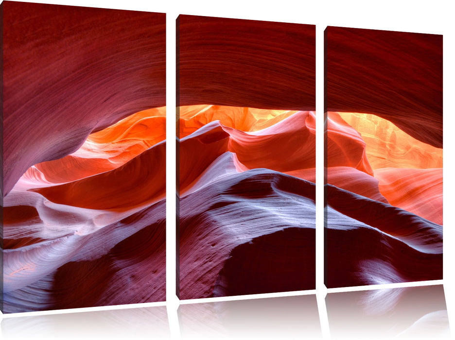 Antelope Canyon Arizona Leinwandbild 3 Teilig