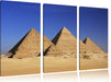 Pyramiden von Gizeh Leinwandbild 3 Teilig