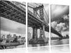 Manhattan Bridge New York Leinwandbild 3 Teilig