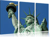 Freiheitsstatue in New York Leinwandbild 3 Teilig