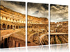 Colloseum in Rom von innen Leinwandbild 3 Teilig