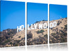 Hollywood Wahrzeichen Leinwandbild 3 Teilig