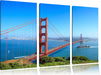 Golden Gate Bridge in USA Leinwandbild 3 Teilig