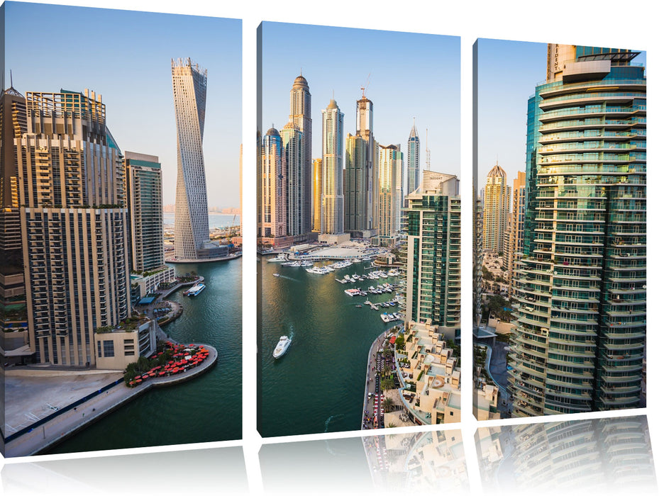 Dubai Metropole Leinwandbild 3 Teilig