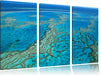 Wunderschöne Ozean Riffe Leinwandbild 3 Teilig