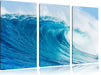 Atemberaubende Welle Leinwandbild 3 Teilig