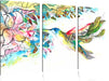 Kolibri Kunst Leinwandbild 3 Teilig