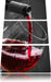 köstlicher Rotwein Leinwandbild 3 Teilig