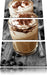 Cappuccino Leinwandbild 3 Teilig