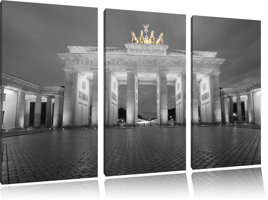 schönes Brandenburger Tor Leinwandbild 3 Teilig