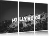 Wahrzeichen von Hollywood Leinwandbild 3 Teilig