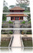 chinesischer Tempel Leinwandbild 3 Teilig